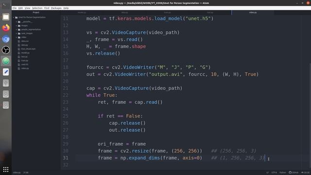 Video Segmentation using UNET in TensorFlow 2.0 (Keras) | UNET Segmentation | Deep Learning смотреть онлайн