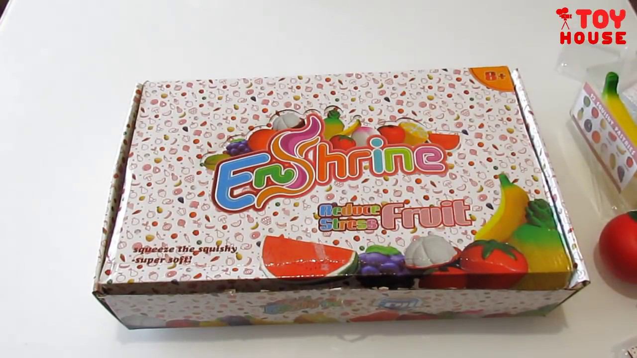 Обзор и распаковка СКВИШИ / SQUISHY много разных игрушек антистресс