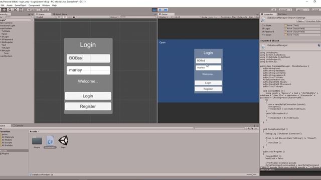 #3 Login Account (login utilisateur dans la bdd MySql) смотреть онлайн
