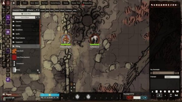 Foundry VTT Modules - Applying Condition via Combat Utility Belt and Dfred's Convenient Effects