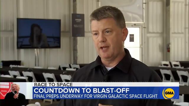 Richard Branson and Virgin Galactic crew prepare for space flight | GMA смотреть онлайн
