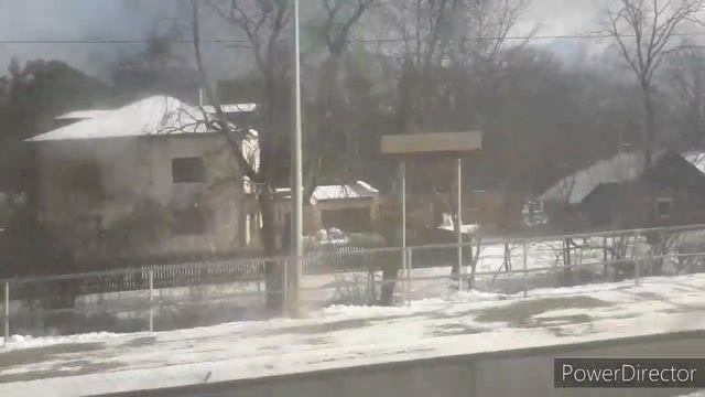 Путь Юрмала - Рига из окна поезда! Весенний снег. Sloka-Rīga no vilciena loga. смотреть онлайн