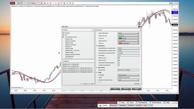 One Line Crossover - NinjaTrader - Markers & Builder смотреть онлайн