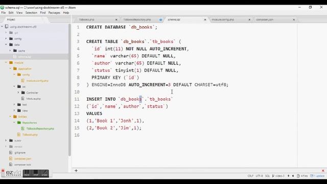 Doctrine and Zend Framework 3 - Repositories (video 3) смотреть онлайн
