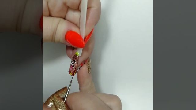 Рисуем мультяшки на ногтях смотреть онлайн