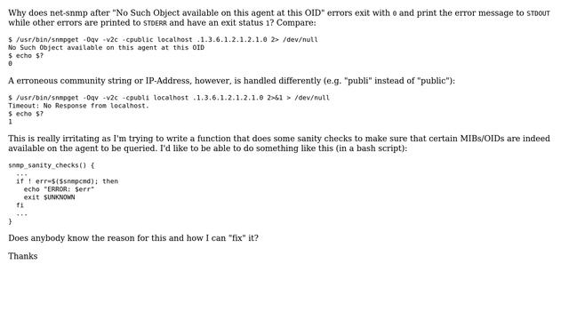 DevOps & SysAdmins: SNMP error reporting to stdout смотреть онлайн