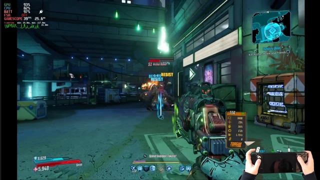 Steam Deck Gameplay - Borderlands 3 - Epic Games Store - Steam OS смотреть онлайн