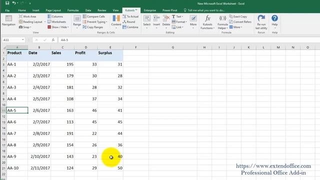 Alternately Insert Blank Rows Or Columns Every Other Rows / Columns In Excel смотреть онлайн