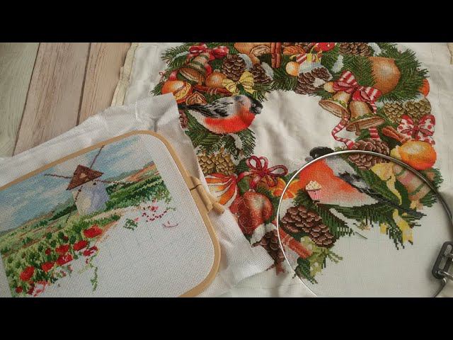 #вышивка 6-12 сентября. Марафоны осени. Зимний венок и Кастилия-Ла-Манча. Первая пара. смотреть онлайн