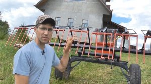 Самодельные грабли для мотоблока. Подробное видео с описанием конструкции. #навесное #нева #мб-2