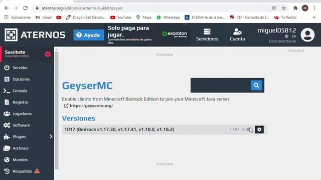 COMO HACER UN SERVER DE ATERNOS PARA JAVA Y BEDROCK JUNTOS смотреть онлайн