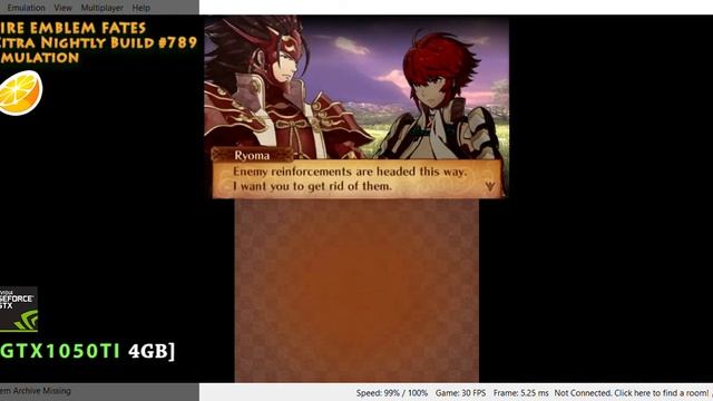 Running Fire Emblem Fates(JP) On PC Via Citra |GTX1050Ti|
