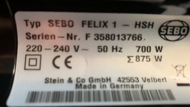 Sebo Felix ePower Pet Vaccum Almost Brand New In The Box For a 5th of New Price смотреть онлайн