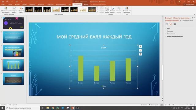 Деловая графика. Урок в 8 классе по созданию диаграмм смотреть онлайн