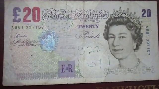 £ 20 UK 1999 - 20 фунтов Великобритании 1999 года выпуска. смотреть онлайн