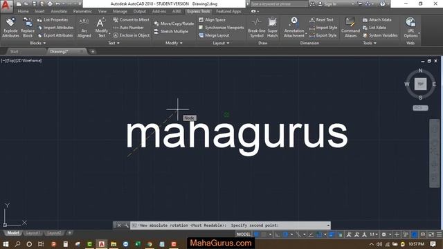 How to rotate Text- Rotate MText in Autocad- Rotate Text Autocad Tutorial смотреть онлайн