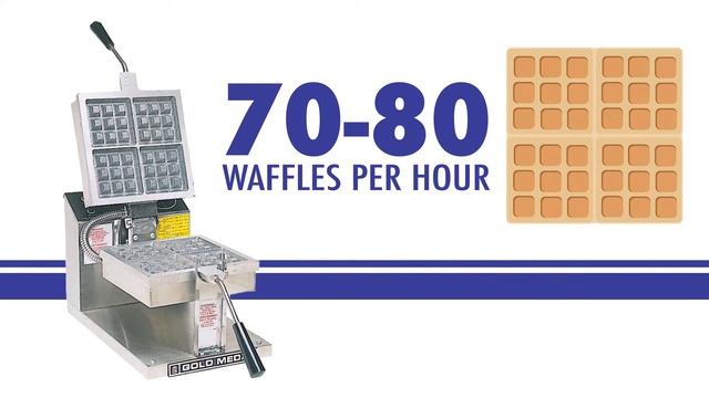 Gold Medal 5024 4-Square Belgian Waffle Baker смотреть онлайн