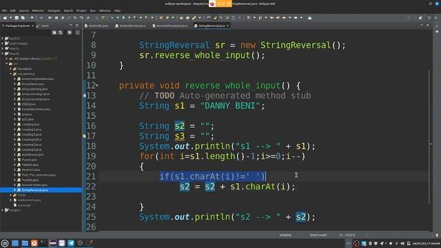Java in Tamil - Reverse String with multiple words - Logical Program with detailed Answer смотреть онлайн