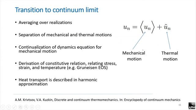 Kuzkin V.A. — Minisymposium “Heat/energy transport in discrete systems” смотреть онлайн