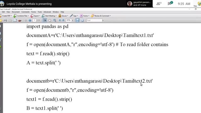 Tamil Text Analytics using Python #LCM /Loyola College Mettala/ Namakkal смотреть онлайн