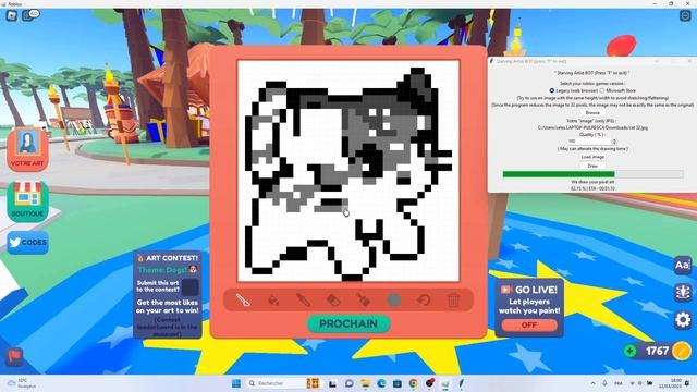Starving Artist AUTO DRAW BOT test 1 смотреть онлайн