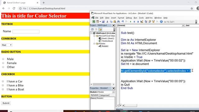 Web Scraping # 12 | Object Identification techniques | Excel VBA смотреть онлайн