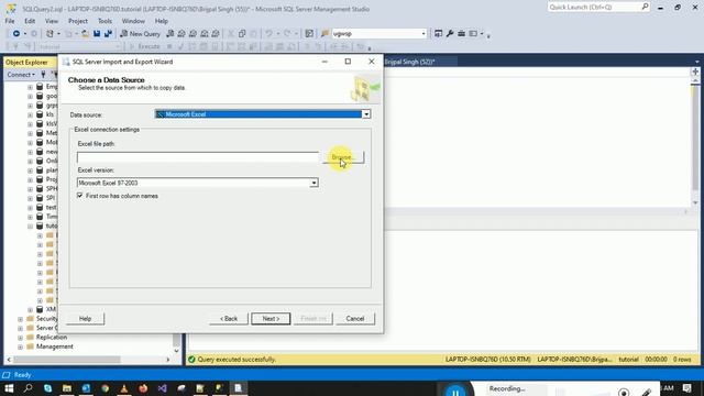 How To Import Data From Excel To Sql Server Database Using Wizard