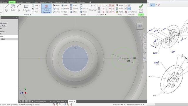 Autodesk Inventor 2019 -Train Wheel- Train Project - Beginner Tutorial смотреть онлайн