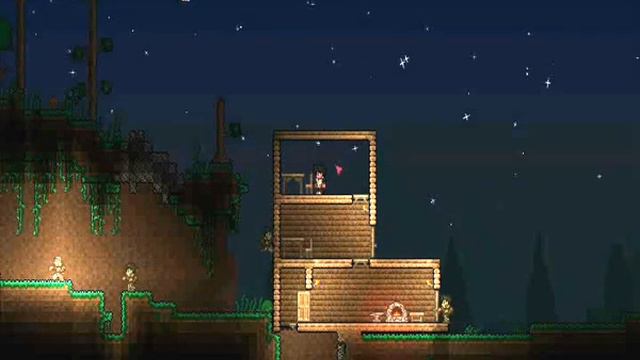 Let's play Terraria with Amakor 03-строим дом, сажаем деревья смотреть онлайн