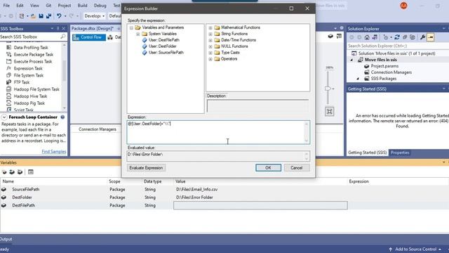 94 How to move files from one folder to another using SSIS | File System Task in SSIS смотреть онлайн