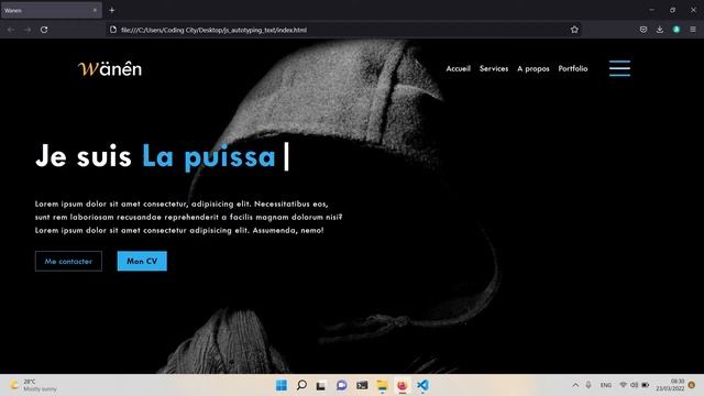 [JavaScript Tutorial demo] Homepage auto typing demo. Coding like a pro, Coding City смотреть онлайн