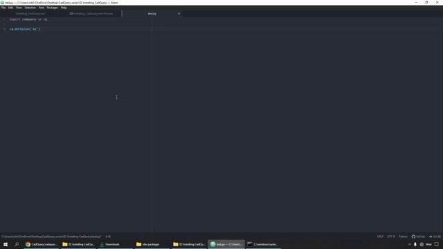 Install CadQuery On Windows