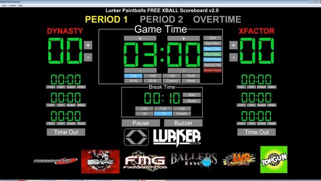 Lurker Paintball Scoreboard Software V2.0 PREVIEW смотреть онлайн