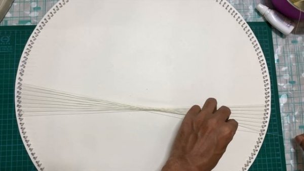 String Art  - Theme Sun | String Art Basics - Parabolic Circles | Nylon Thread String Art