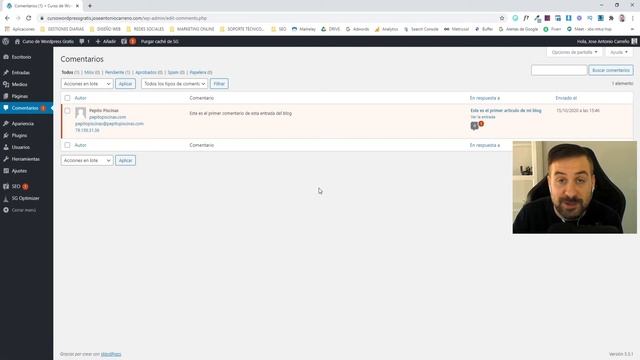 Cómo GESTIONAR COMENTARIOS en Wordpress ? Activar, desactivar, aprobar, editar, eliminar y responde смотреть онлайн