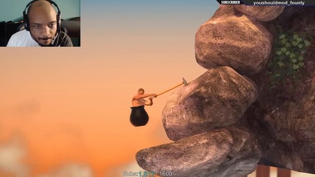 Getting Over It - Top Funny Moments смотреть онлайн