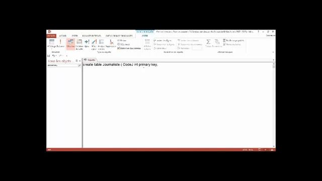 Comment creer une table en SQL (editeur MS Access 2013) смотреть онлайн