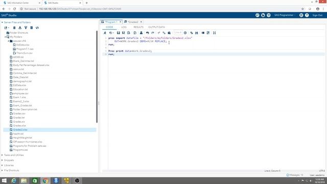 Week 6 Reading an Excel Workbook into SAS 2018 смотреть онлайн