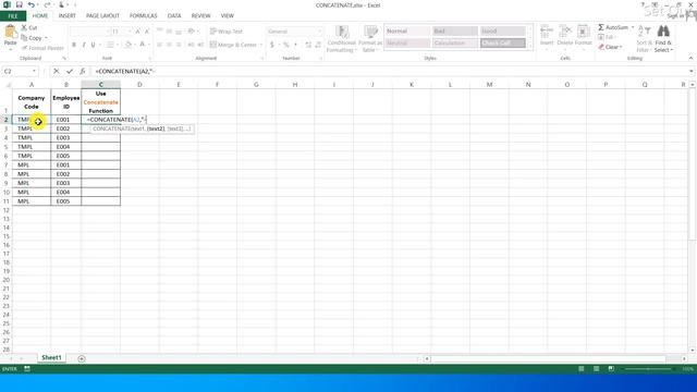 Use of Concatenate Function in Microsoft Excel / Combine Data in Microsoft Excel смотреть онлайн