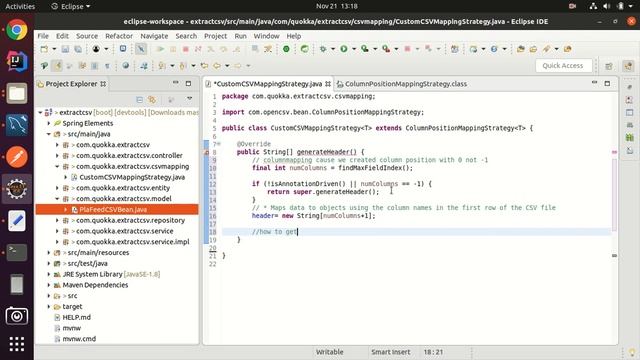 Spring Boot Export Data to CSV @Spring-boot #jpa #csv #java #Write data from MYSQL to csv part-1 смотреть онлайн