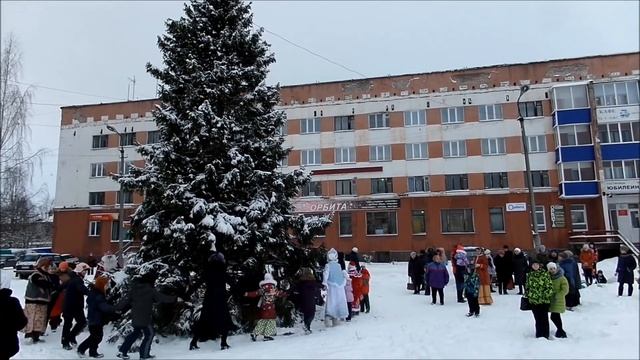Открытие Новогодней ёлки в Онеге смотреть онлайн