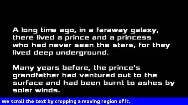 Star-Wars-like text - Tutorial - MoviePy смотреть онлайн