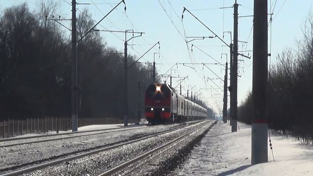 Электровоз ЭП2К-251 с пассажирским поездом №70 Москва - Чита смотреть онлайн