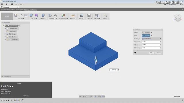 Fusion 360 How To Scale 3D Object смотреть онлайн