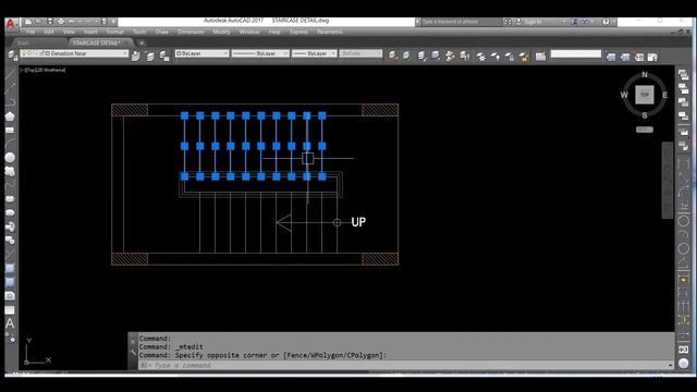 Staircase Plan and Section Part 1 in autocad | AutoCad смотреть онлайн