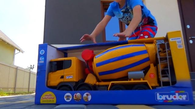 Funny Stories About Tractor Excavator And Truck - Compilation Alex Ride On Power Wheels