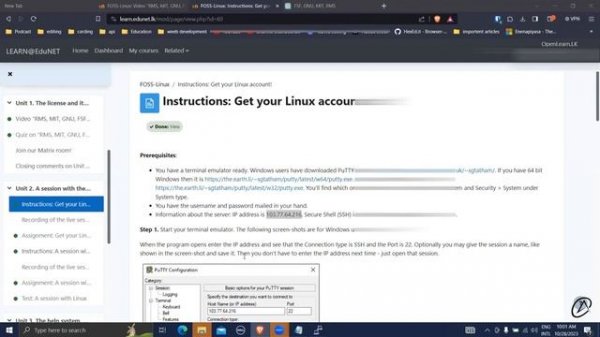 OUSL LMS LINUX LIVE MEETING PART 02