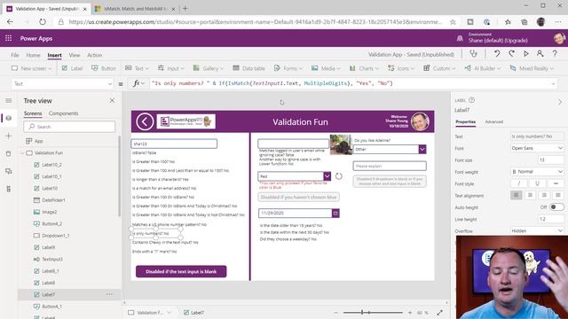 Power Apps Validate Input - Dropdowns, date pickers, and Text Input validations смотреть онлайн