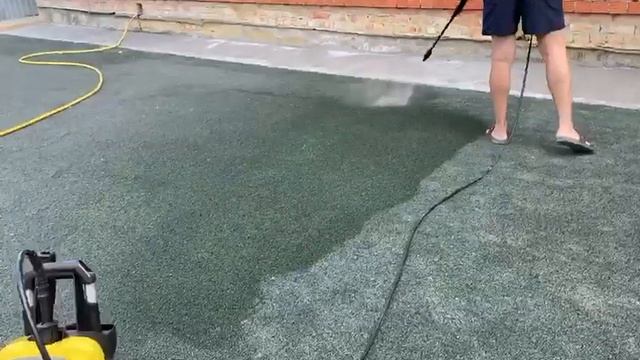 Резиновое покрытие чистка Керхером смотреть онлайн