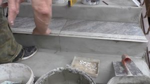 Полная версия работ связанных с укладкой керамогранита на ступени . Часть 2